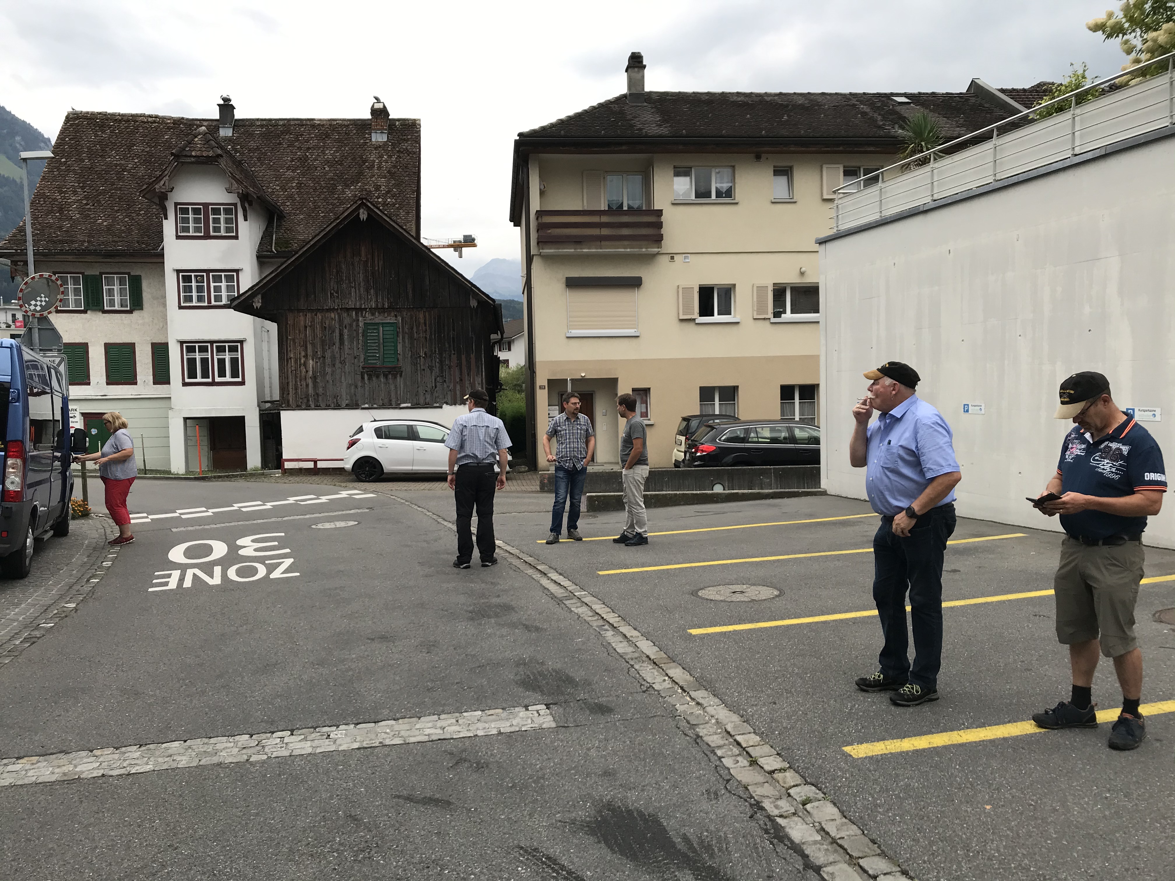 Priska hat uns alle abgeholt und Erwin war schon da!